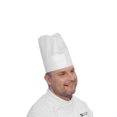 Czapka kucharska - zestaw 10 szt. 