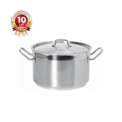 Garnek Profi Line średni z pokrywką 7 l; śr. 240 x 150 h 