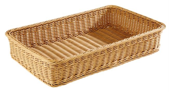 Koszyk prostokątny Profi Line 530x352x100 mm 