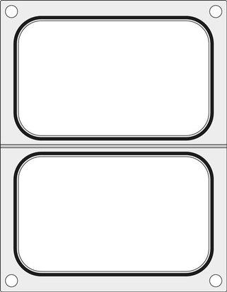 Matryca do zgrzewarki MANUPACK 190 na dwie tacki 178x113 mm 