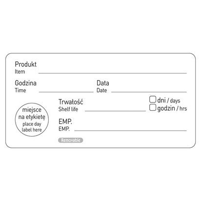 Etykiety Food Safety - "Data przydatności" 