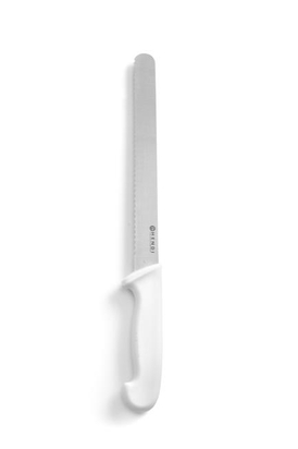 Nóż do chleba/ciast HACCP - 250 mm, biały 