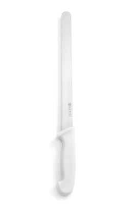Nóż do chleba/ciast HACCP - 300 mm, biały 