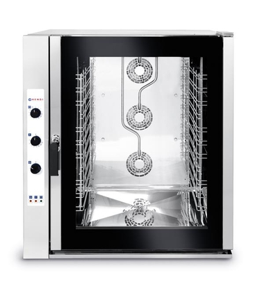 Piec konwekcyjno - parowy 10x GN 2/1, elektryczny - sterowanie manualne 
