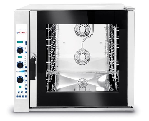 Piec konwekcyjno-parowy 7x GN1/1 - elektryczny, sterowanie elektroniczne z automatycznym systemem... 
