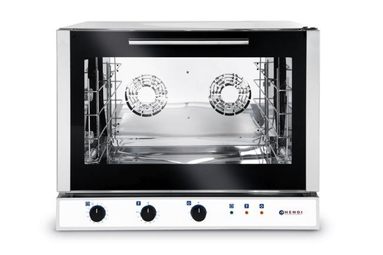 Piec piekarniczy, konwekcyjny z nawilżaniem 4x600x400mm - elektryczny, sterowanie manualne, trójfazowy 