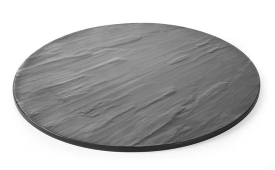 Płyta do serwowania z melaminy - imitacja łupka śr. 330 mm
