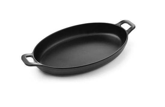 Rondelek czarny Little Chef mini - owalny 