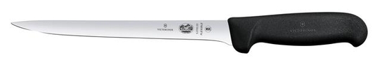 Victorinox Fibrox Nóż do filetowania, wąskie ostrze, 20 cm, czarny 