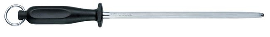 Victorinox Fibrox Ostrzarka stalowa, okrągła, 23 cm, czarna 