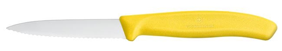 Victorinox Swiss Classic Nóż do jarzyn, ząbkowany, 80mm, żółty 