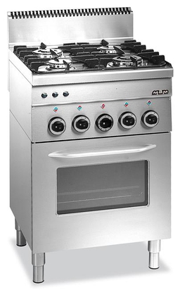 Kuchnia gazowa z piekarnikiem gazowym MBM600 4-palnikowa 