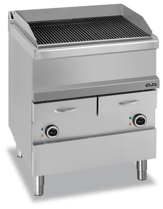 Grill wodny na podstawie z szufladą na wodę, elektryczny, linia 700 