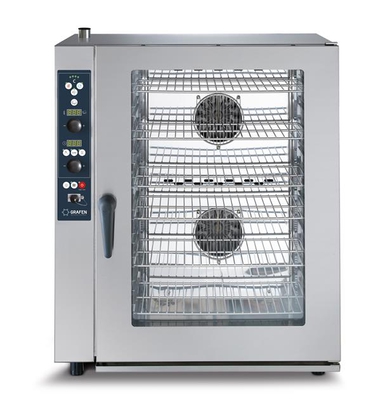 Piec combi Grafen z bezpośrednim natryskiem, systemem myjącym i sondą - elektryczne 10 x GN 1/1