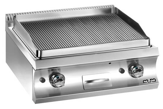 Płyta grillowa stołowa, gazowa ryflowana 2x 8 kW