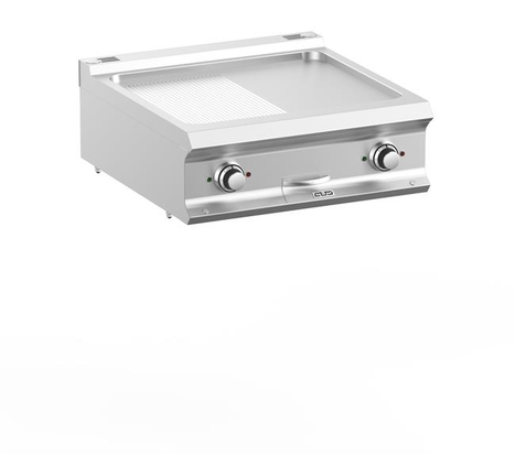 Płyta grillowa elektryczna podwójna nastawna 1/2 gładka + 1/2 ryflowana, linia  DominaPro 700 