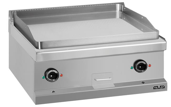 Płyta grillowa stołowa, elektryczna, gładka, chromowana linia 700 