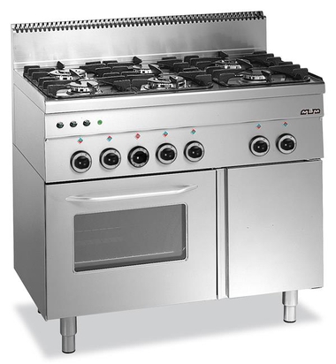 Kuchnia gazowa z piekarnikiem gazowym MBM600 6-palnikowa 