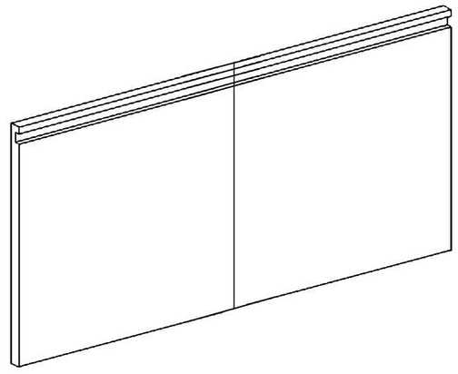 Zestaw 2 drzwi z uchwytami do podstaw szer.800 mm MBM600 