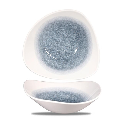 Miska trójkątna Raku Topaz Blue 