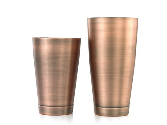 Shaker Boston 2-częściowy typu TIN&TIN 700 ml+ 500 ml antyczna miedź  