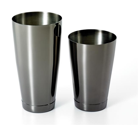 Shaker Boston 2-częściowy typu TIN&TIN 700 ml+ 500 ml czarny połysk  