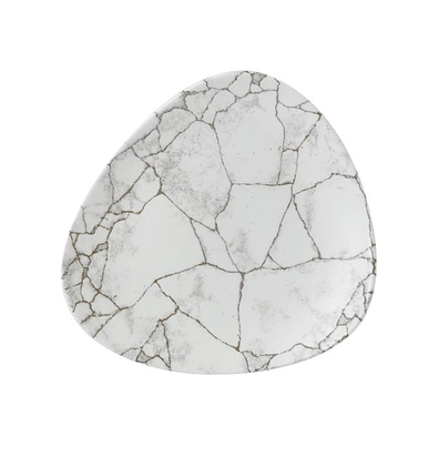 Talerz trójkątny Studio Prints Kintsugi Agate Grey 265mm