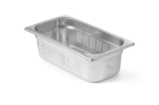 perforowany pojemnik ze stali nierdzewnej GN 1/3 (h)100 mm