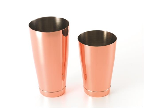Shaker boston 2-częściowy typu Tin Tin 700/500ml, miedź 700/500ml