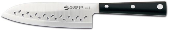 Ambrogio Sanelli Hasaki, nóż Santoku perforowany, 16 cm 