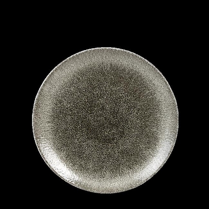 Talerz płytki Raku quartz black 165 mm 