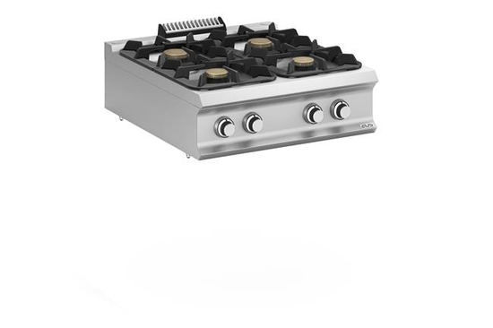 Kuchnia gazowa z nowymi palnikami FLEX BURNERS o mocy 7 kW i 11 kW, stołowa - kod FB98TXL 