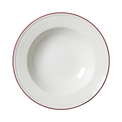 Talerz do pasty Bead Maroon Band 240 mm  