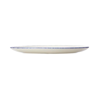 Talerz owalny coupe Blue Dapple 