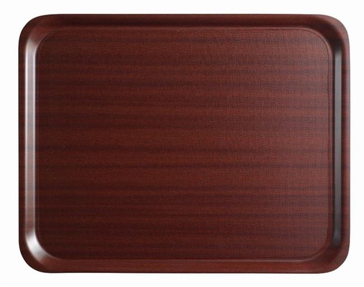 Taca do serwowania CAMBRO Mykonos, antypoślizgowa, w kolorze mahoniowym owalna, 200x265