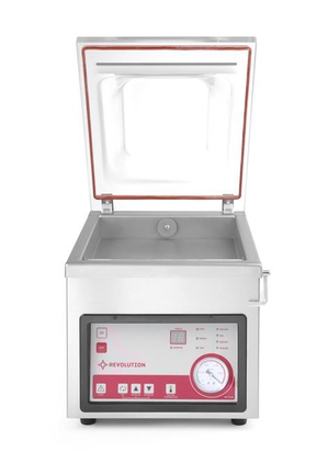 Pakowarka próżniowa – komorowa, Revolution, listwa 260 mm, 230V/370W, 330x480x(H)375mm 