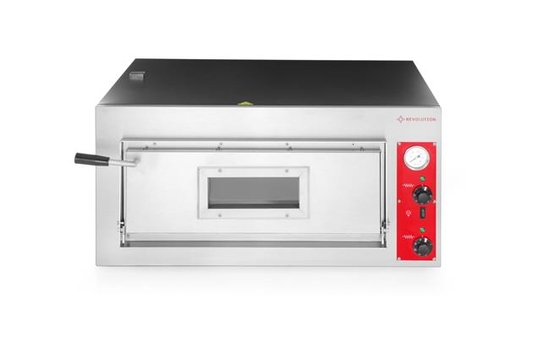 Piec do pizzy jednokomorowy - elektryczny, sterowany elektromechanicznie, Revolution, 1 komora, 400V/4200W, 910x820x(H)430mm 