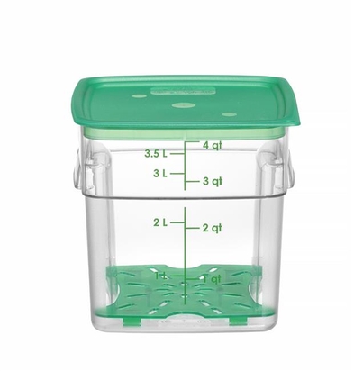 Pojemnik na żywność CamSquares Fresh Pro, Cambro, 3,8L, transparentny, 191x191x(H)183mm 