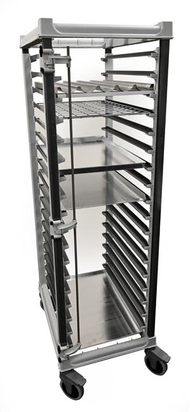 Wózek Camshelving do transportu pojemników, 18 × 600×400, Cambro, 516x783x(H)171mm 