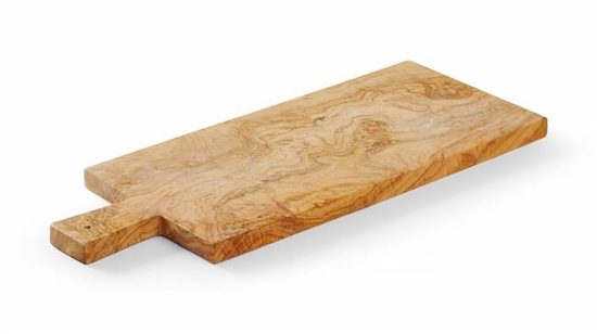 Deska do serwowania z drewna oliwnego, HENDI, 480x190x(H)22mm 