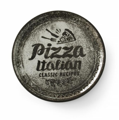 Talerz do pizzy Recipe Collection Black, HENDI, czarny, o330mm 