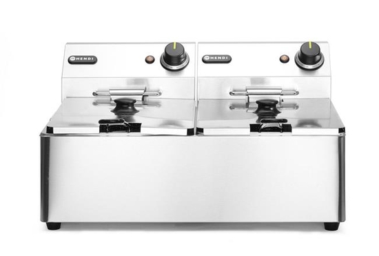 Frytownica 2×6 l, HENDI, Kitchen Line, 12L, 230V/6600W, 550x430x(H)305mm 