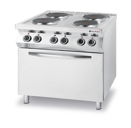 Kuchnia elektryczna - 4-płytowa Kitchen Line z konwekcyjnym piekarnikiem elektrycznym GN 1/1 