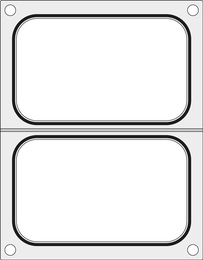 Matryca do zgrzewarki Duni DF10 na dwie tacki 178x113 mm 