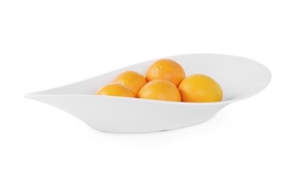 Miska w kształcie fali z melaminy 530x270x107, biała