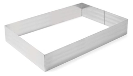 Rant piekarniczo-cukierniczy prostokątny 250x350x(H)80 mm