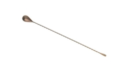 Długa łyżka barmańska 400 mm antyczna miedź  