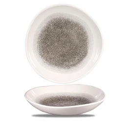 Miska o organicznym kształcie Raku Quartz Black 