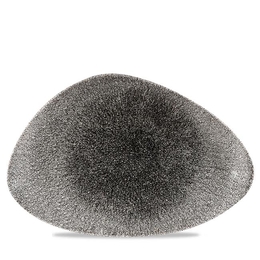 Talerz trójkątny Raku Quartz Blac 265x205mm