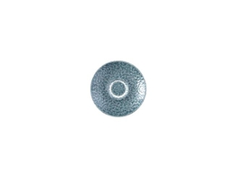 Spodek espresso Raku Topaz Blue 118mm